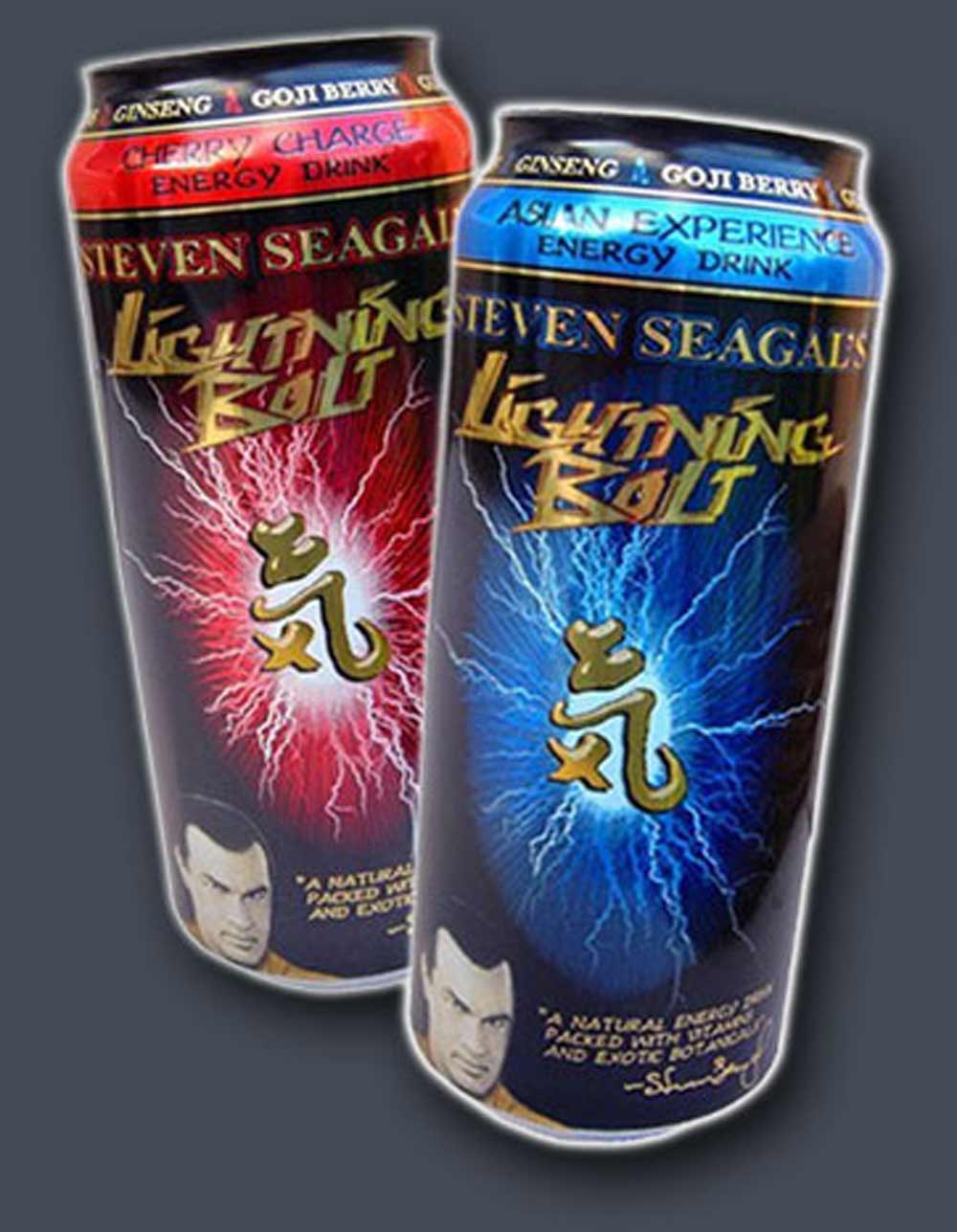 Steven Seagal’s Lightning Bolt Energy Drink (JoKing’s Mojo Slurp Energy Drink) Review